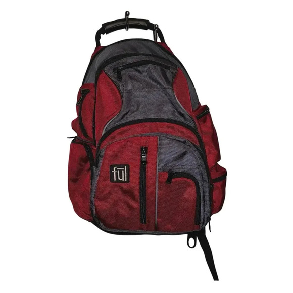 Ful Backpack Red + Black‎ Commuter Laptop Cases Padded Multi Compartments… - Picture 1 of 9